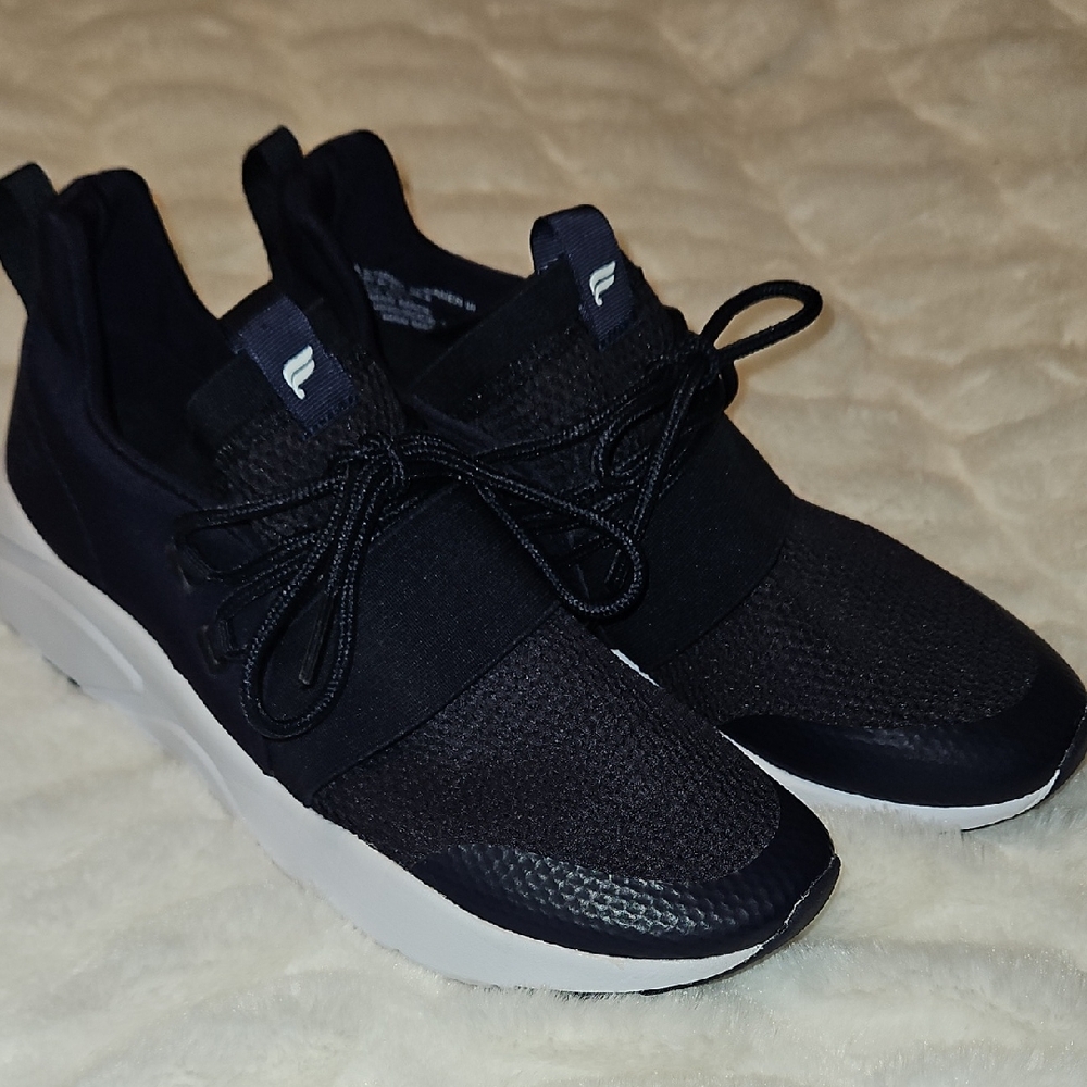 Fabletics Navy Blue and White Womens Sneakers